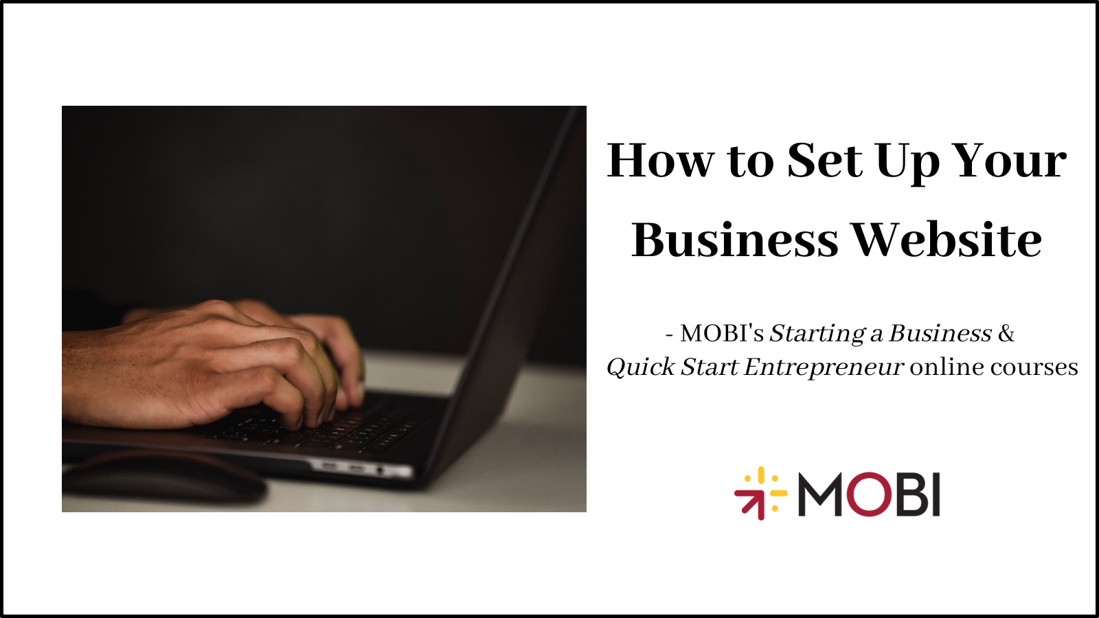 Image Showing "How to Set Up Your Business Website"