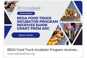 Photo collage highlighting MyBluefield's Food Truck Incubator Program