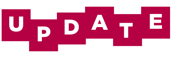 Image featuring the word update