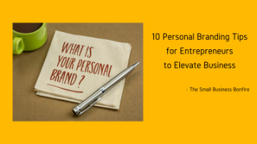 Photo of napkin with writing "What is your personal brand?" and the title of the featured article.