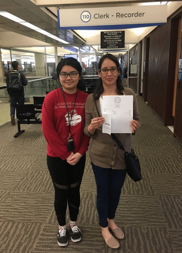 NPI Student and client at the Santa Clara County Recorder 