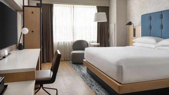 Hotel Bedroom from the SJ marriott 