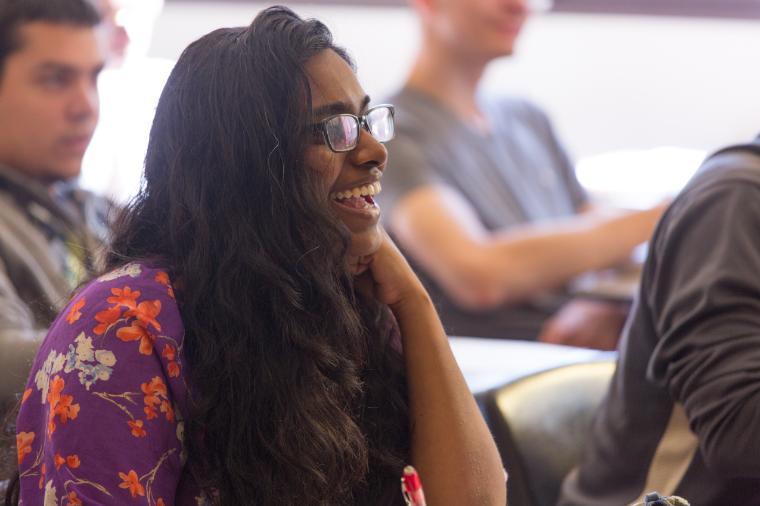 People attending a 'Careers for the Common Good' event.