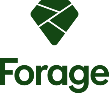 Green diamond-shaped logo with the text