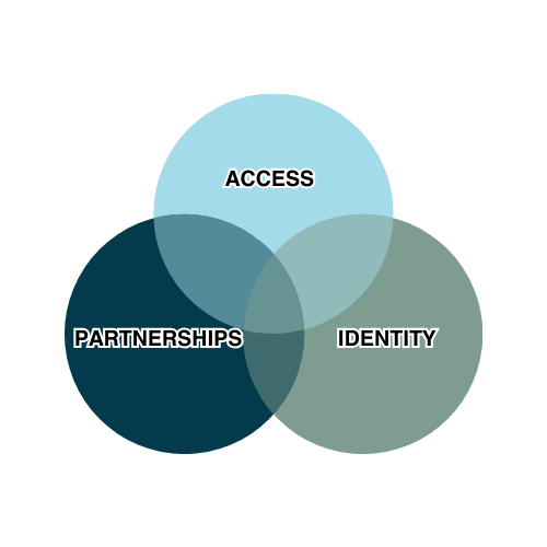 Venn diagram of Global Engagement's three strategic priorities