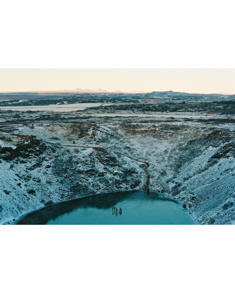 Decorative; glacier waterfalls