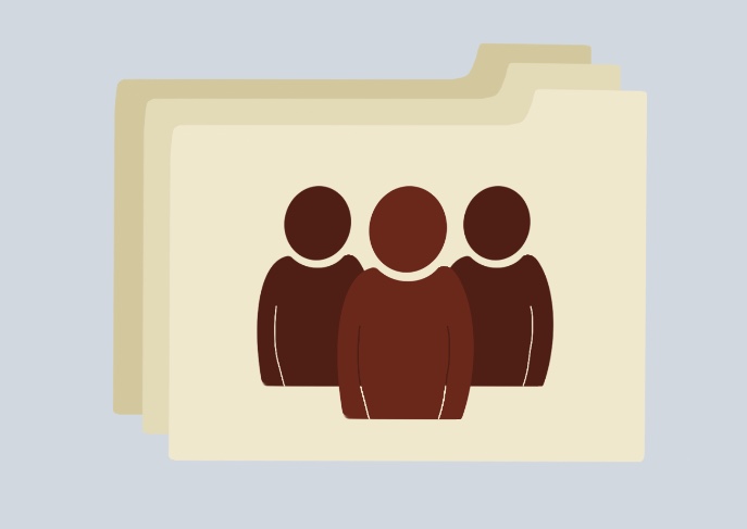 Folder icon labeled 'Staff Directory' with three silhouetted figures.