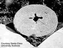 Photo of mill stone taken before May 22, 1934.