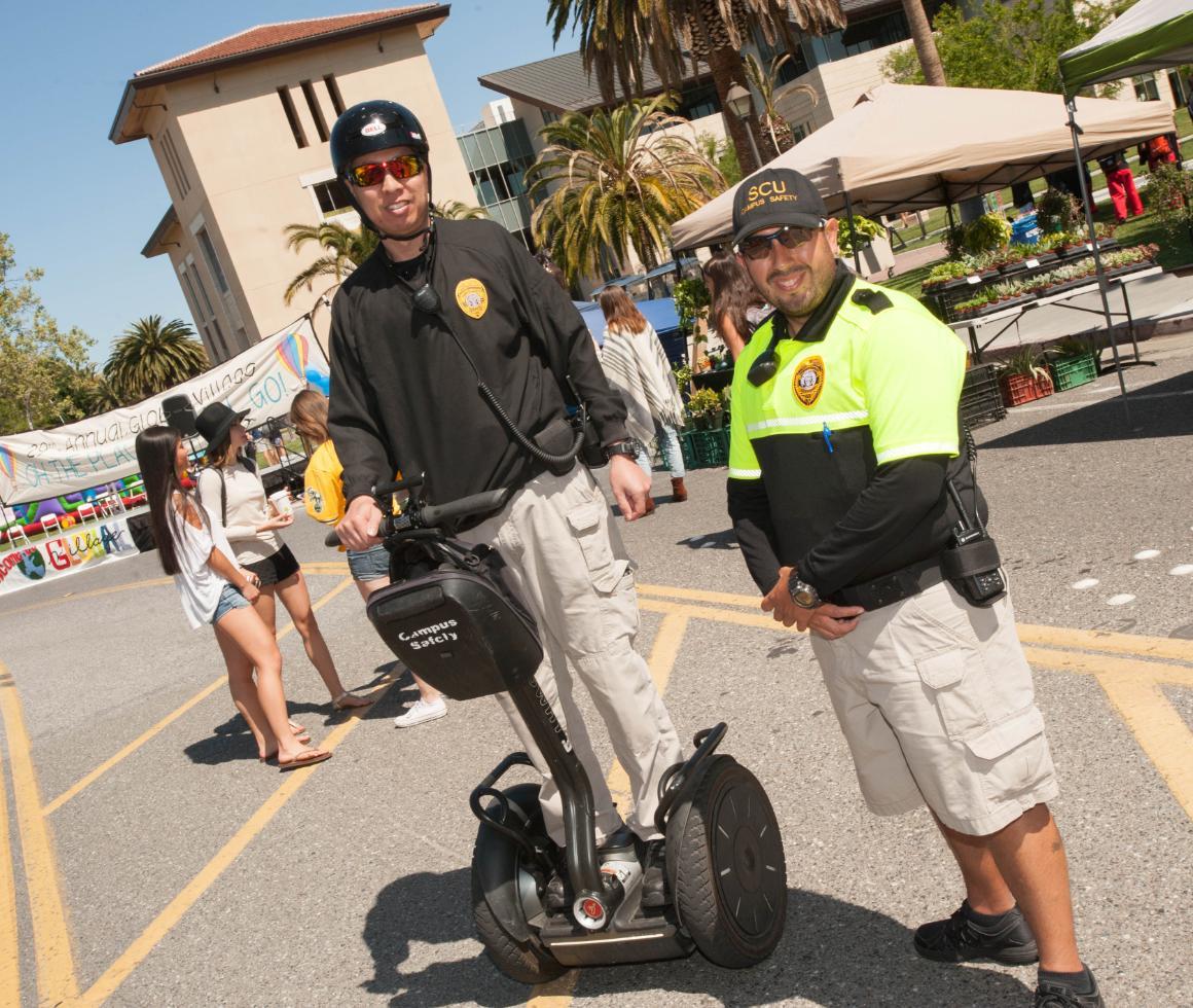 Campus Safety officers during Global Village. 
