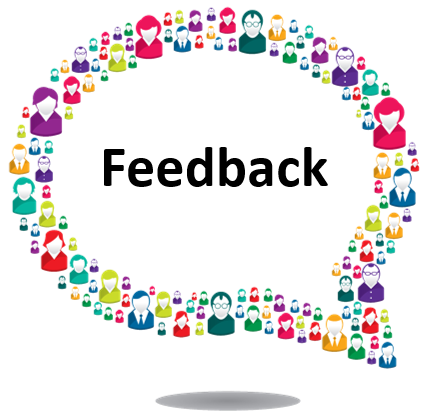 Speech bubble filled with colorful icons and symbols labeled 