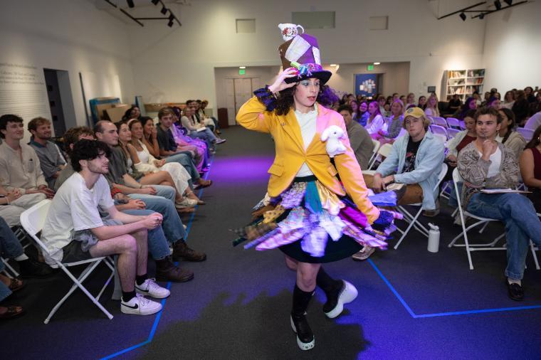 Hats off to lunacy look walking the runway