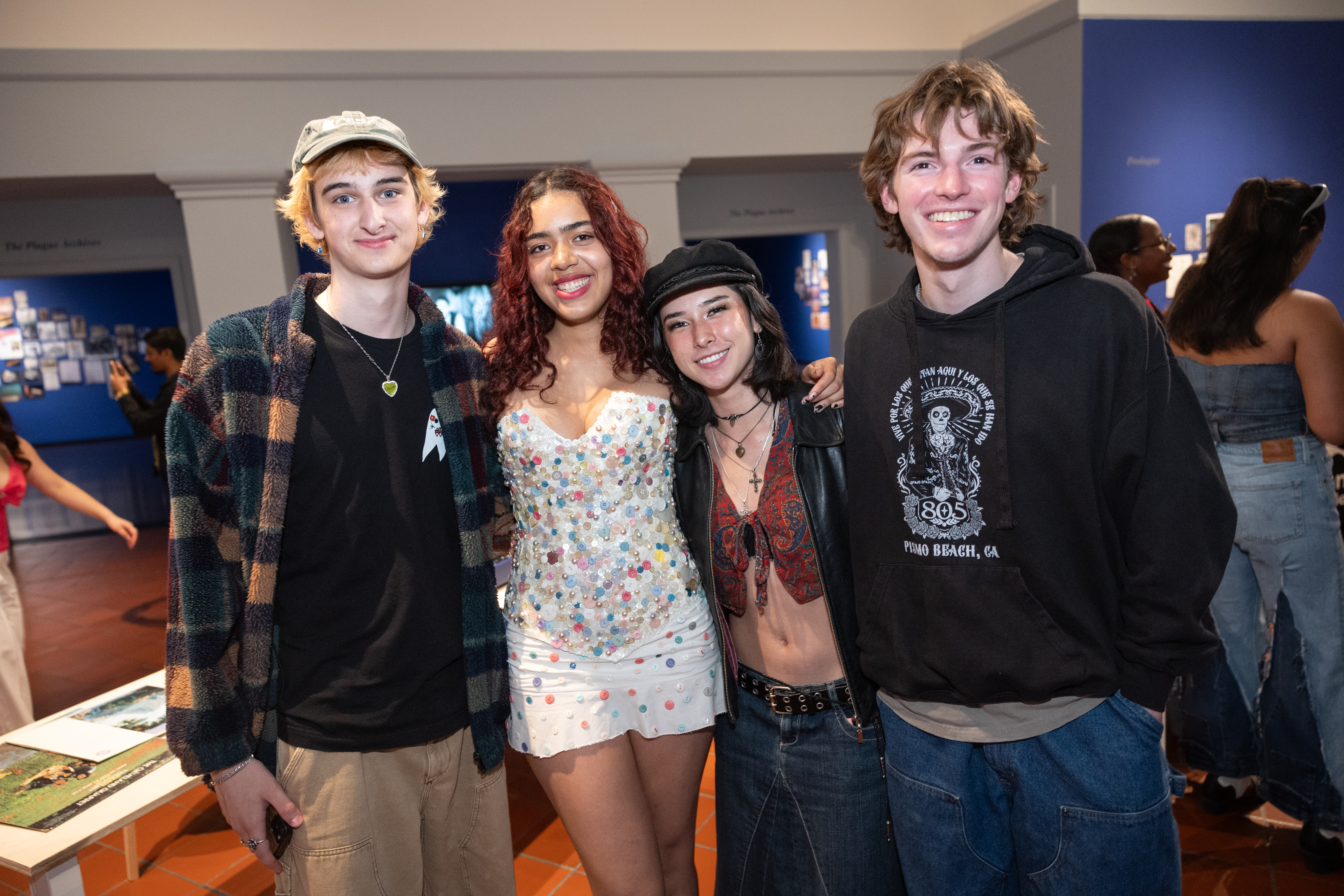 EcoFashion Show 2025: Students, models and designers after the show posing