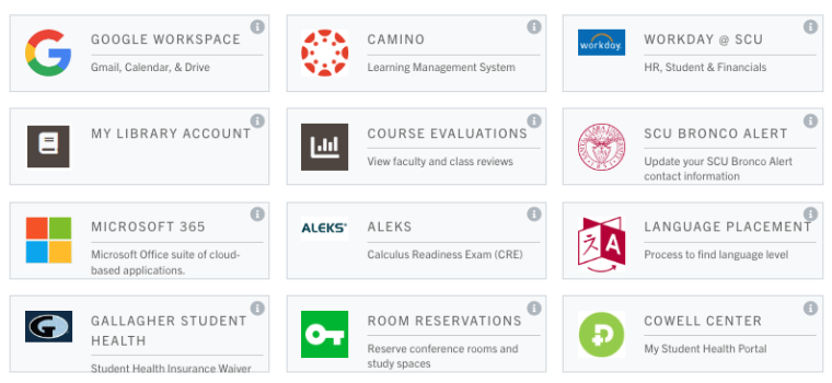MySCU Portal page with tiles
