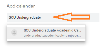 Type Add Calendar Name
