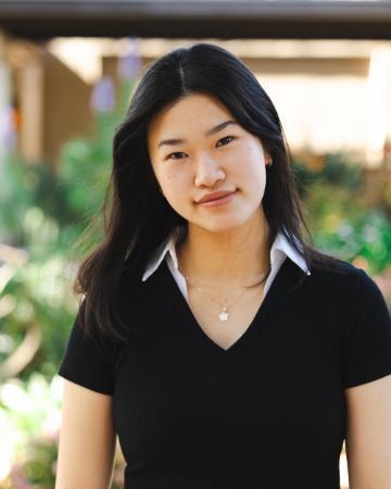 Samantha Lei, a 2025 Goldwater Scholar, poses for the camera