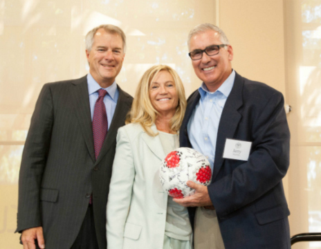 The Stevens and Coach Jerry Smith 