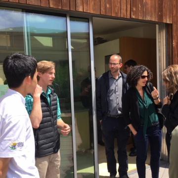 Israeli delegation tours SCU's 2009 Solar Decathlon Refract House