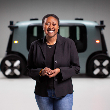 Headshot of Zoox CEO Aicha Evans