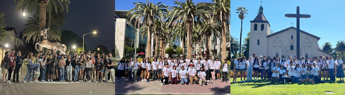 SES participants posing around campus from 2022