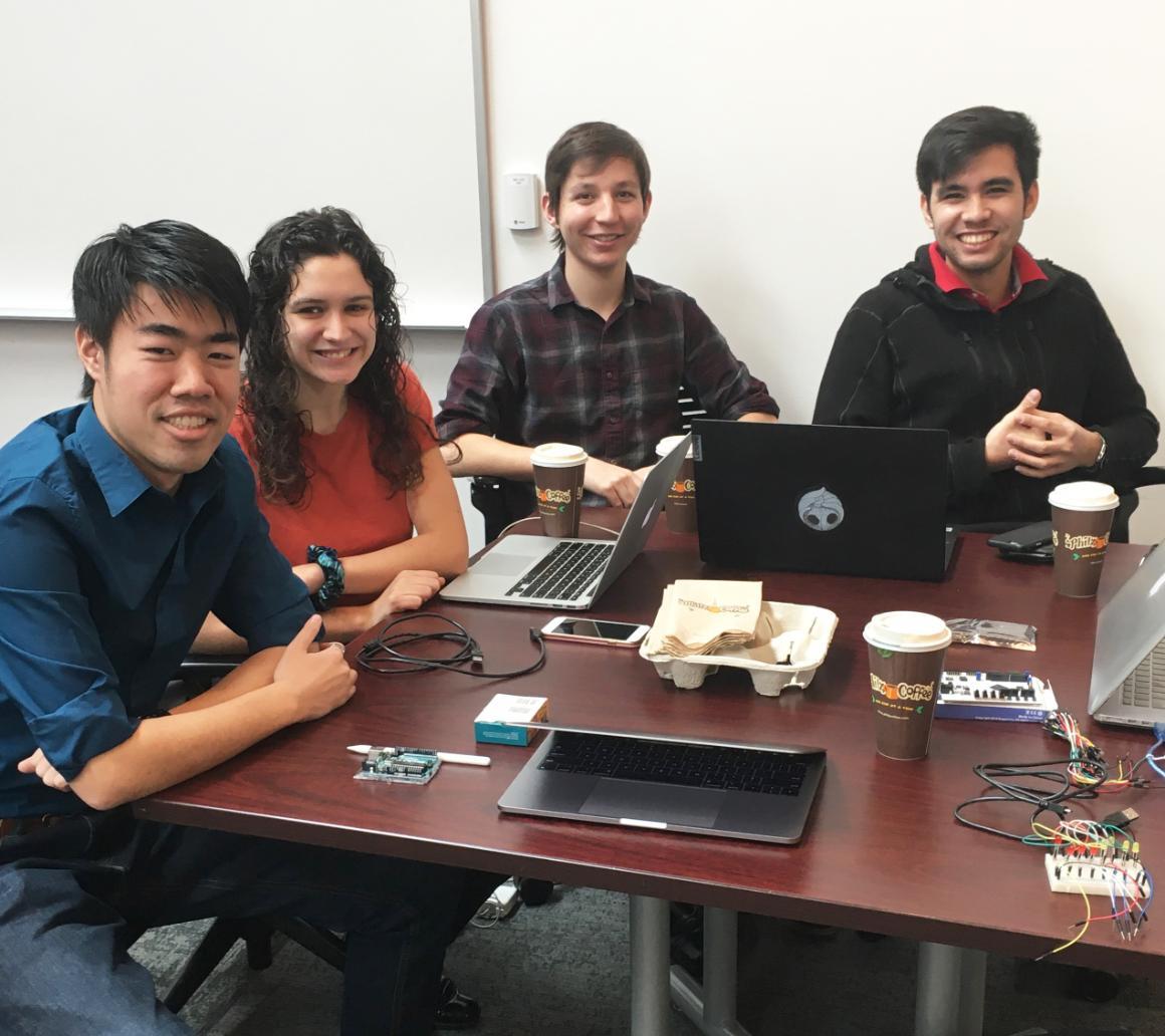 Johnny Trinh, Abby Aguirre, Michael Hall, and Tim Lim