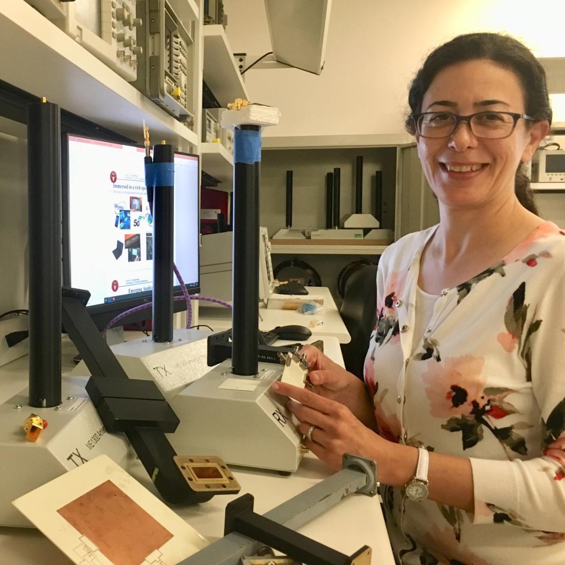 Ramesh Abhari in her lab