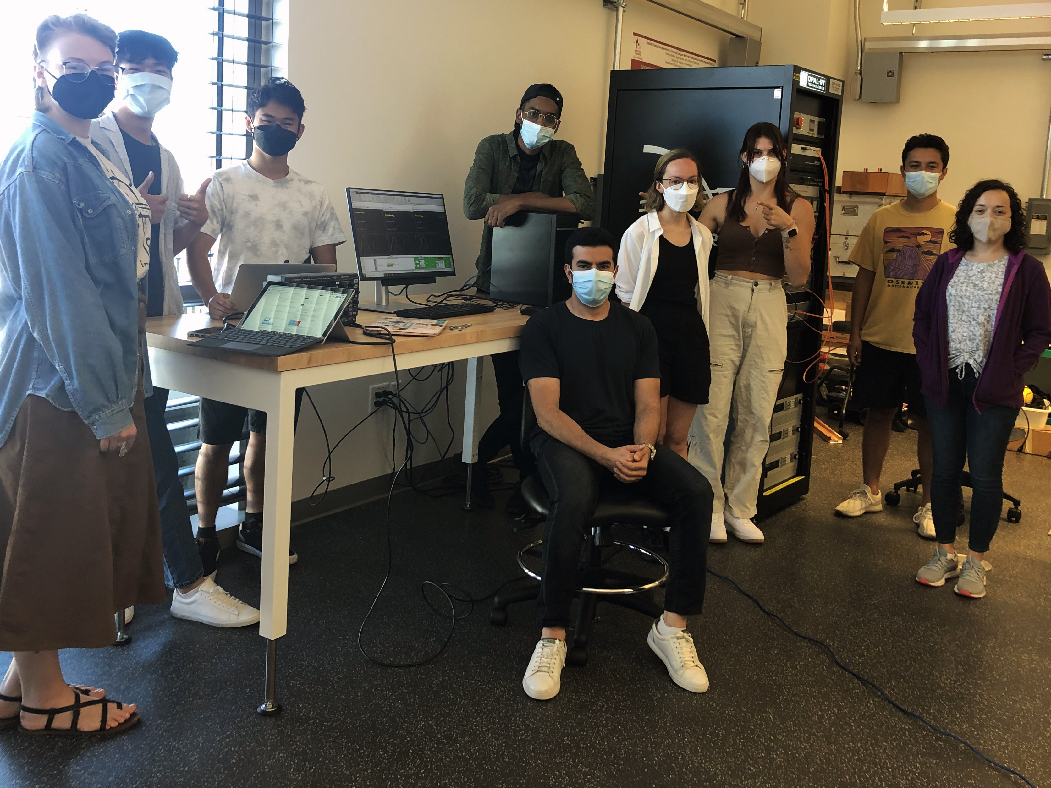 Students researching in the Latimer Lab (Summer 2022)
