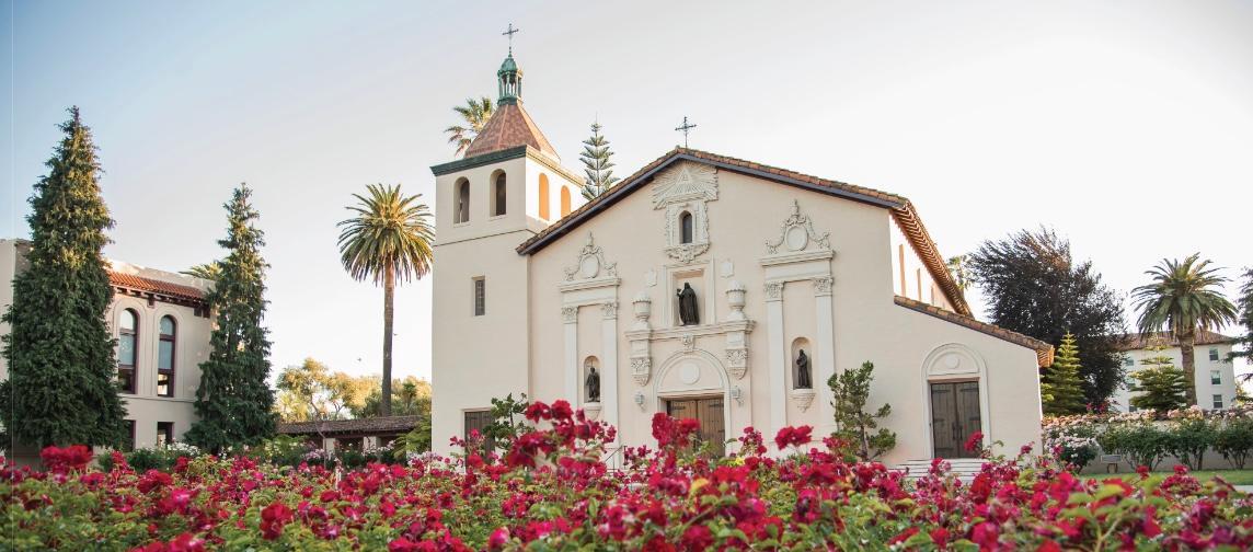 Exterior of Mission Santa Clara image link to story