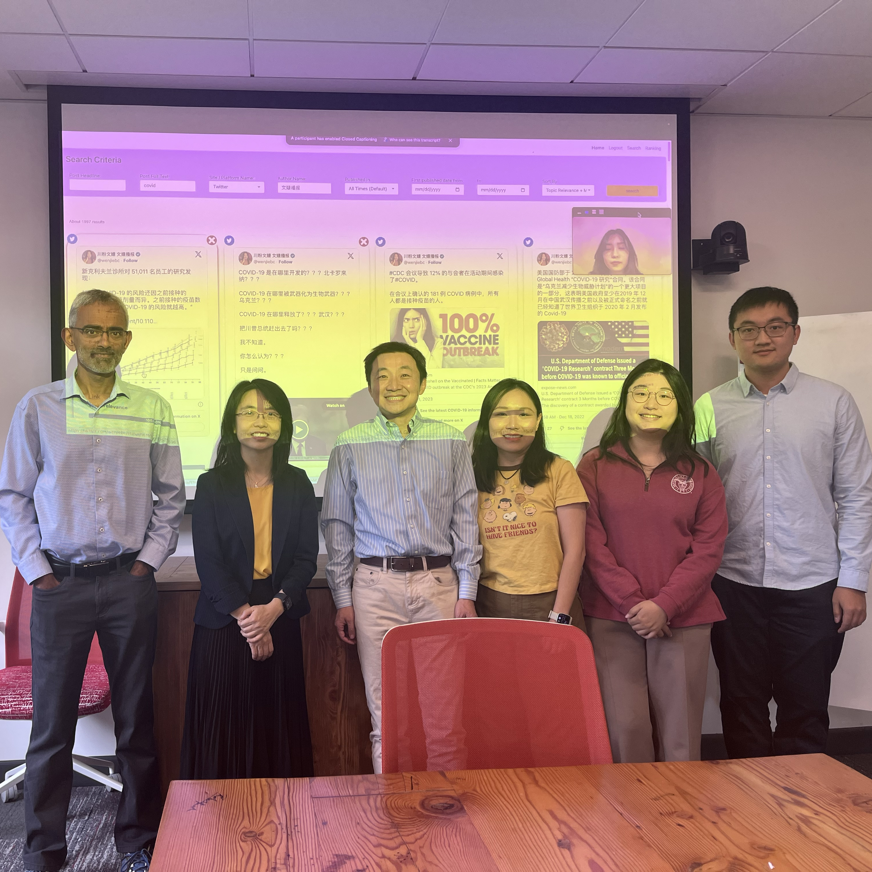 A photo of the Amica team