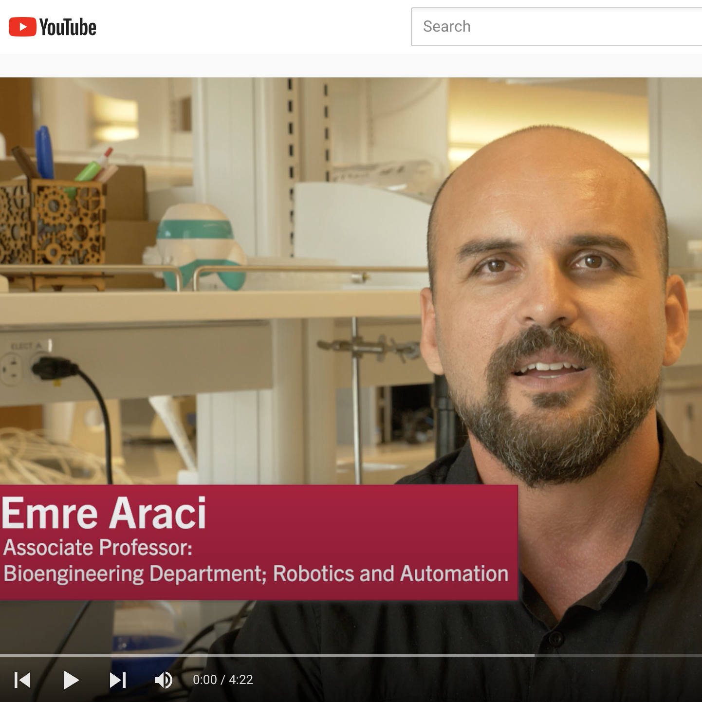 Emre Araci Lightning Talk YouTube Screenshot