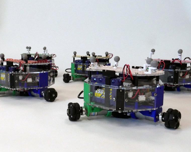 Decabots in the SCU Robotic Systems Lab image link to story