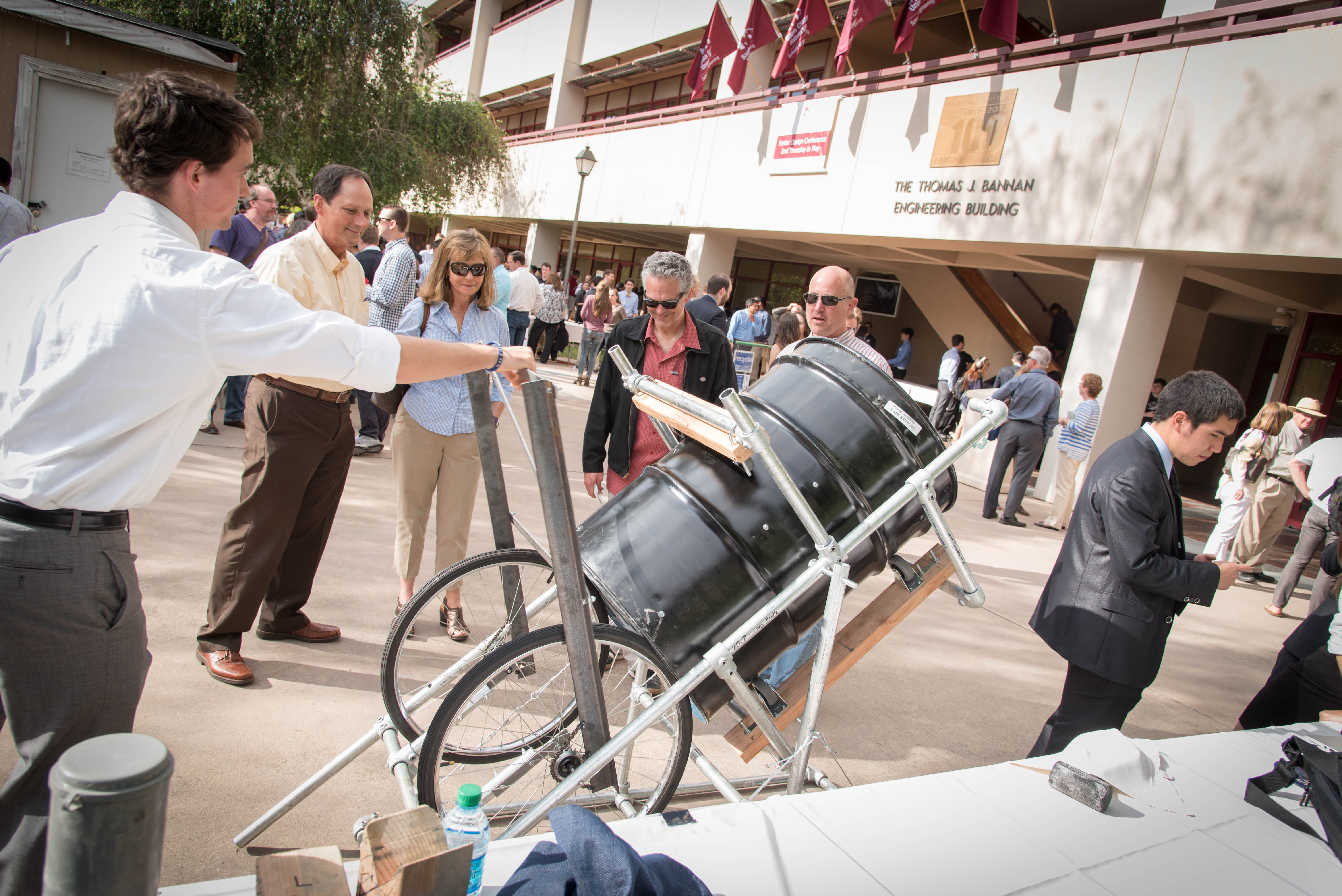 Human-Powered Concrete Mixer