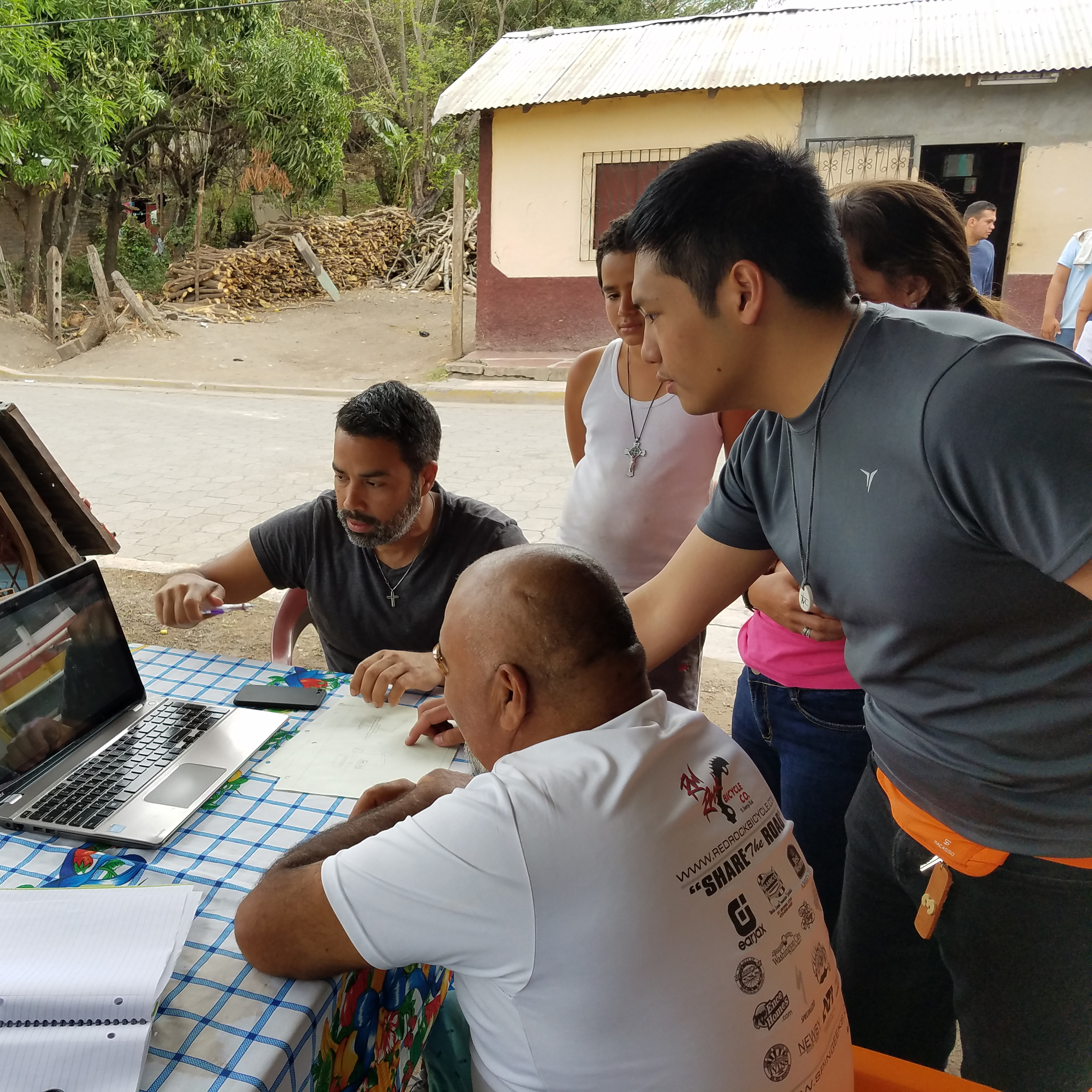The Frugal Clay Tile Extruder Team with colleagues in Nicaragua