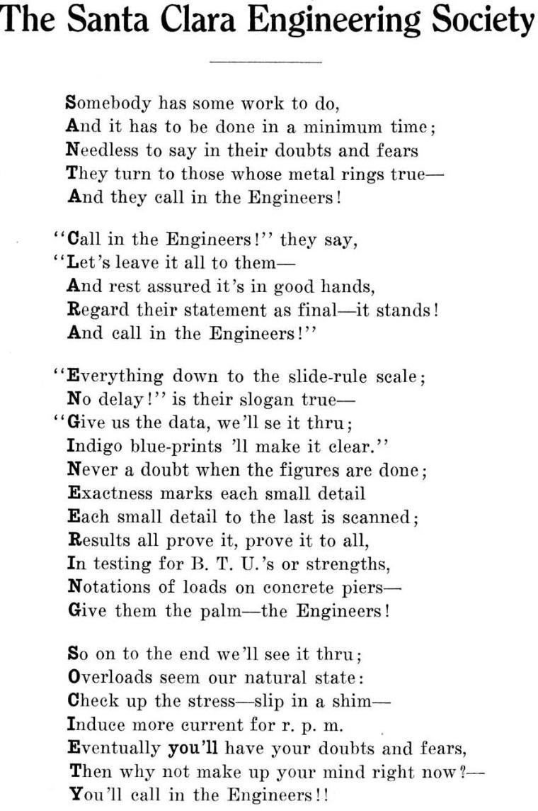 Call in the Engineers! 