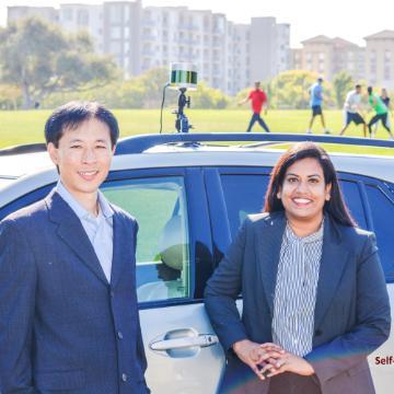 Apollo AI co-founders Koji Seto, Ph.D. '14 and Annapurna Yarlagadda, MBA ’16 image link to story