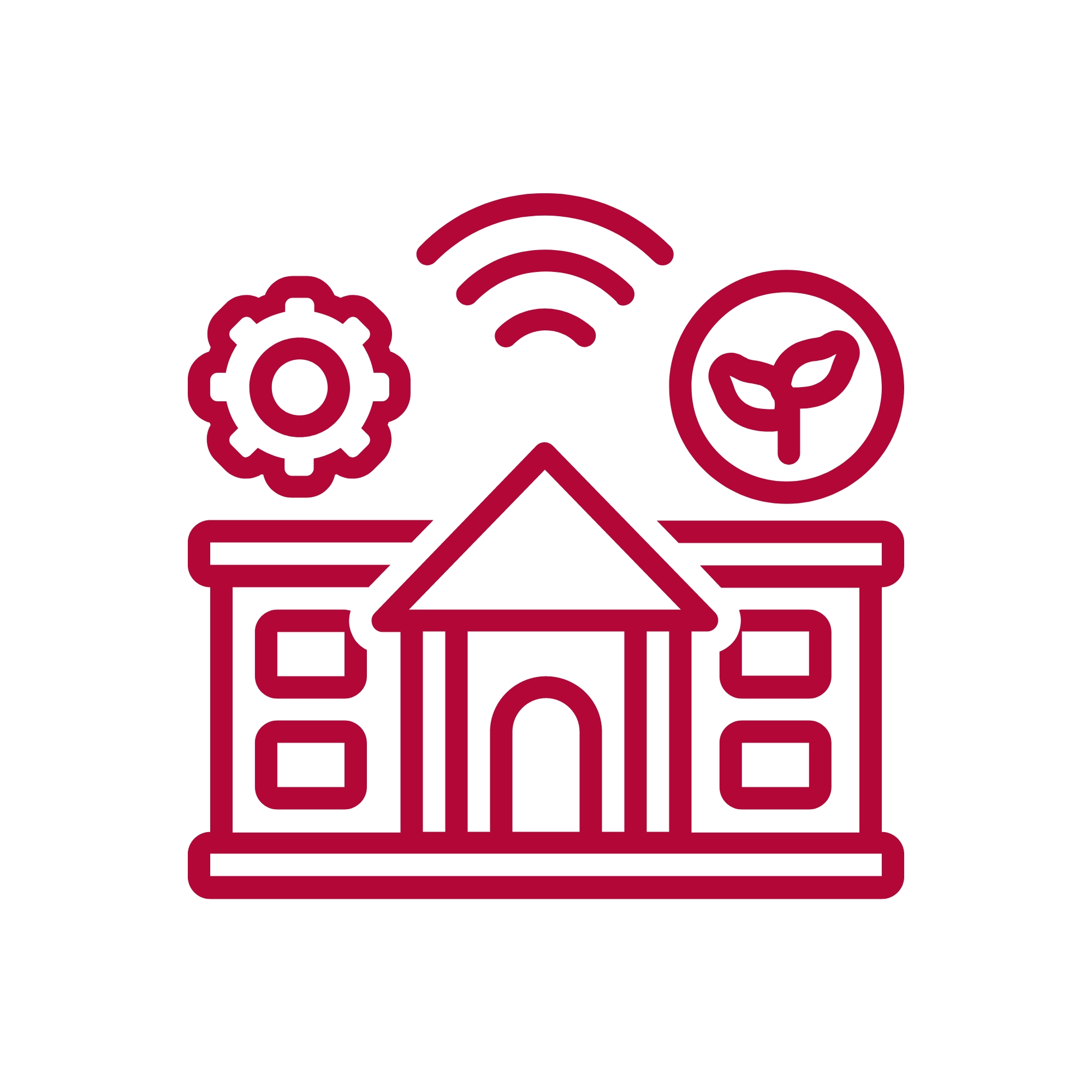 Building graphic representing 